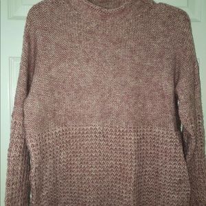 Adorable mock neck fall sweater